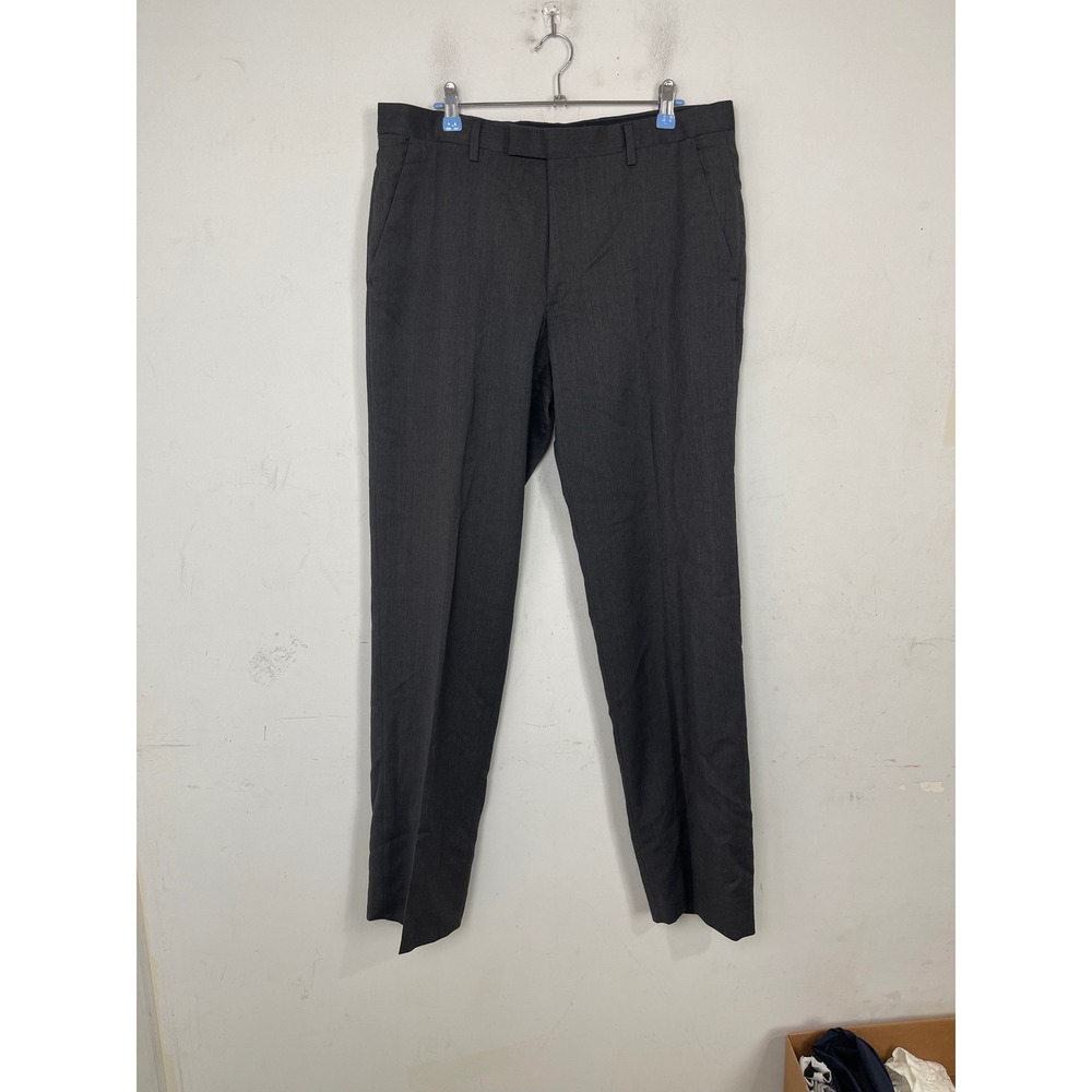 Banana Republic Tailored Slim Wool Dress Pants Mens 34x34 Gray Cerruti Fabric